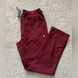 FIGS burgundy scrub bottoms